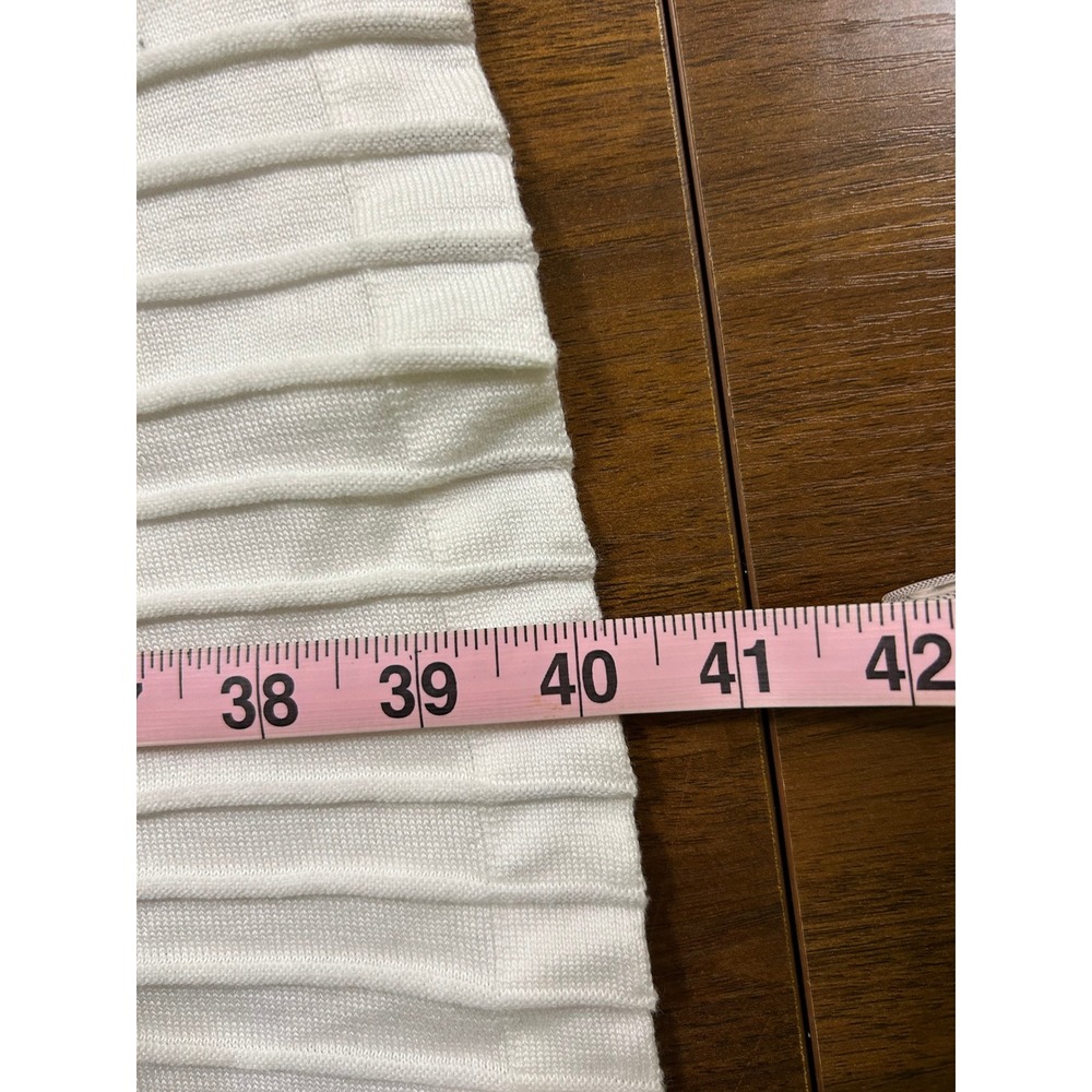 Peruvian Connection‎ Dress Rivoli White Long Sleeve Size L Pima Cotton natural - Picture 8 of 9